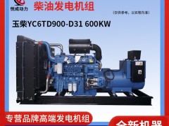 600KW玉柴柴油發電機組 YC6TD900-D31車間視頻